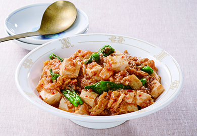 甘酒入りキムチ麻婆豆腐