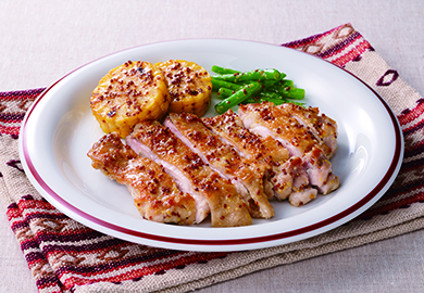 マスタード照り焼きチキン